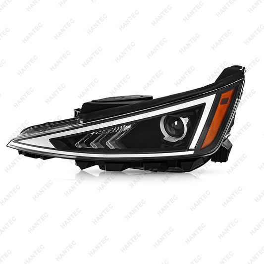 Halogen Headlight Assembly Compatible with 2019 2020 Hyundai Elantra, Driver Side