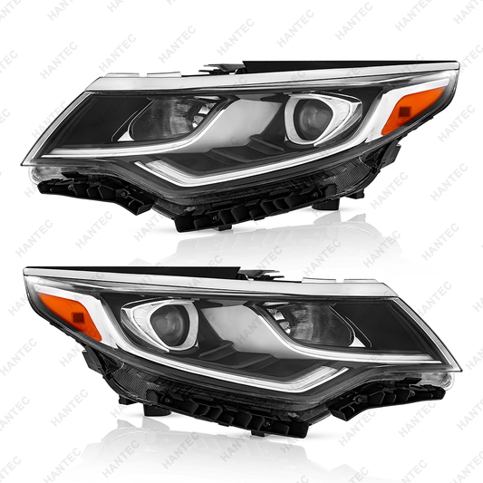 Halogen Headlight Assembly with LED DRL Compatible with 2019 2020 Kia Optima, Driver & Passenger Side