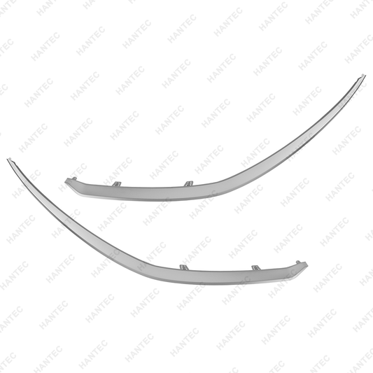 2PCS Front Bumper Grille Chrome Molding Trim Compatible with 2022-2024 Kia Forte, Driver & Passenger Side