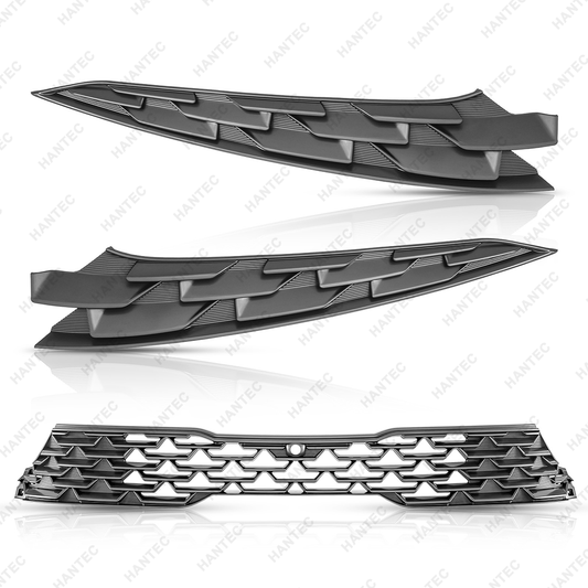 Front Grille & Trim Molding with Camera Hole Compatible with 2021-2023 Kia Optima K5 GT/ GT-Line