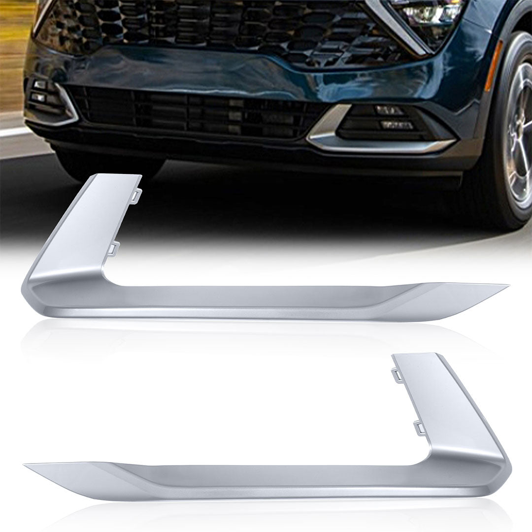 HANTEC Compatible with 23-24 Kia Sportage Front Bumper Painting Trim Molding